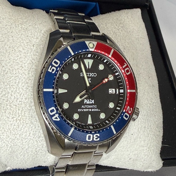 Seiko SUMO Prospex PADI Date Automatic Designer Diver Mens Watch - Picture 2 of 7